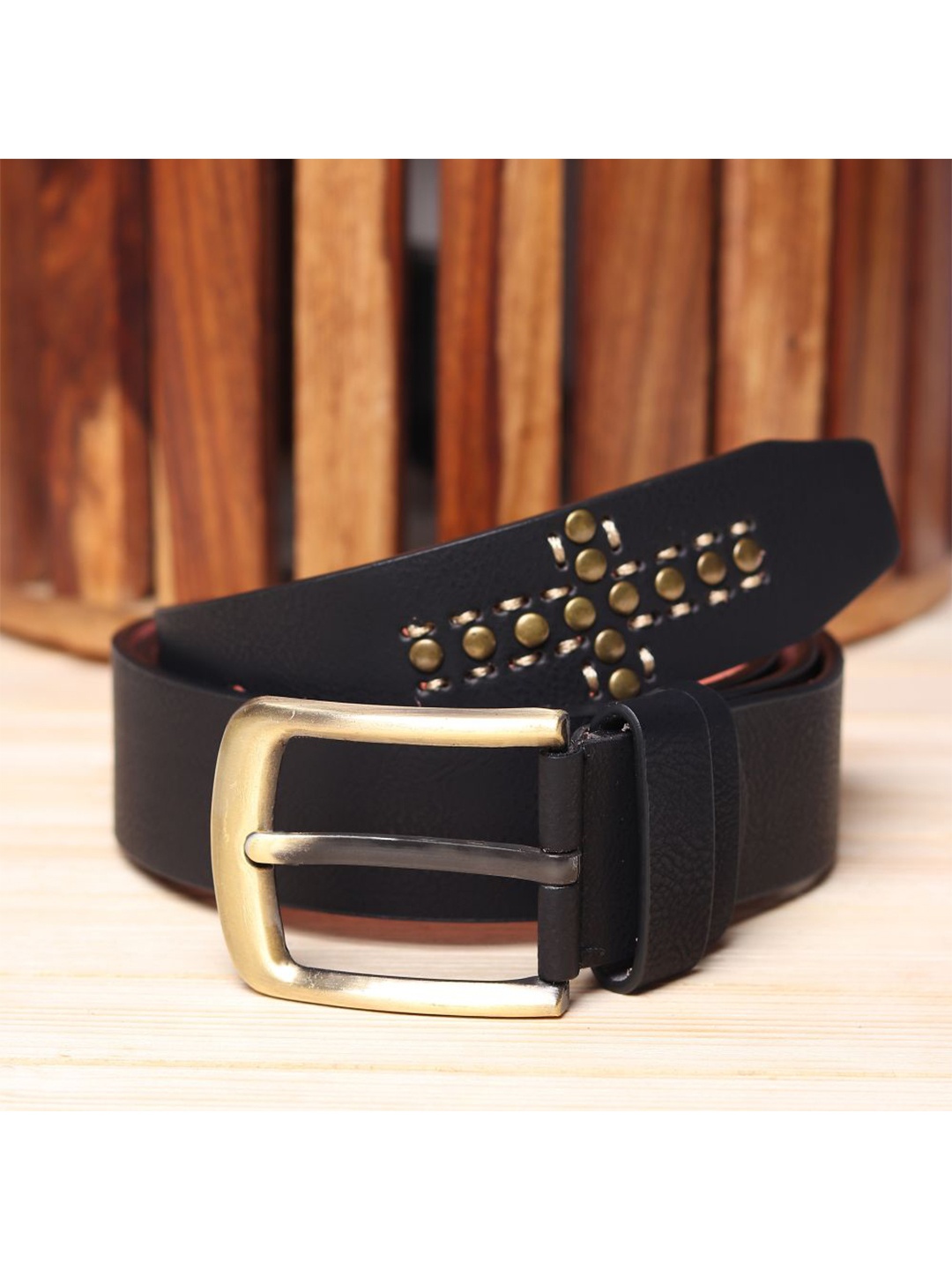 

Kastner Men Black Embellished Belt