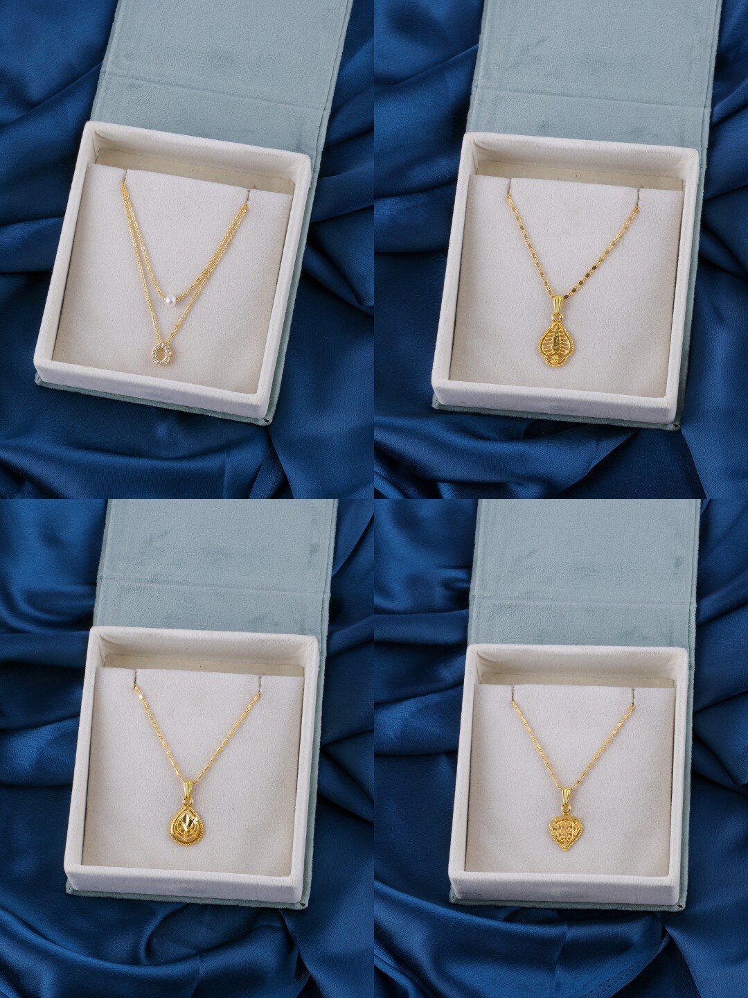 

Brandsoon Set of 4 Gold-Toned Brass Gold-Plated Chain