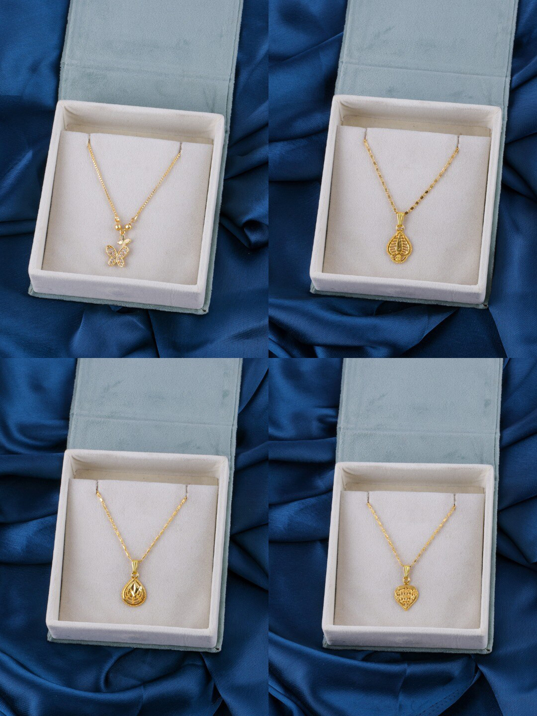 

Brandsoon Set of 4 Gold-Toned Brass Gold-Plated Chain