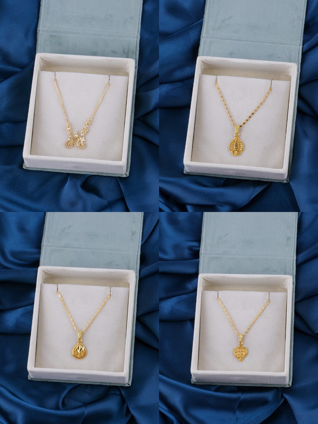 

Brandsoon Set of 4 Gold-Toned Brass Gold-Plated Chain