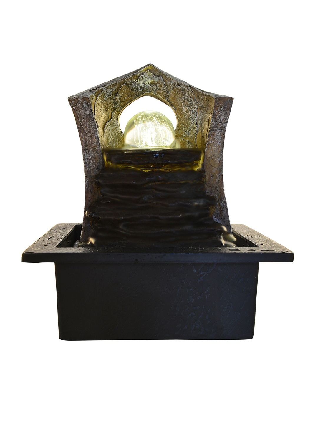 

eCraftIndia Brown & Black Premium Decorative Waterfall Fountain