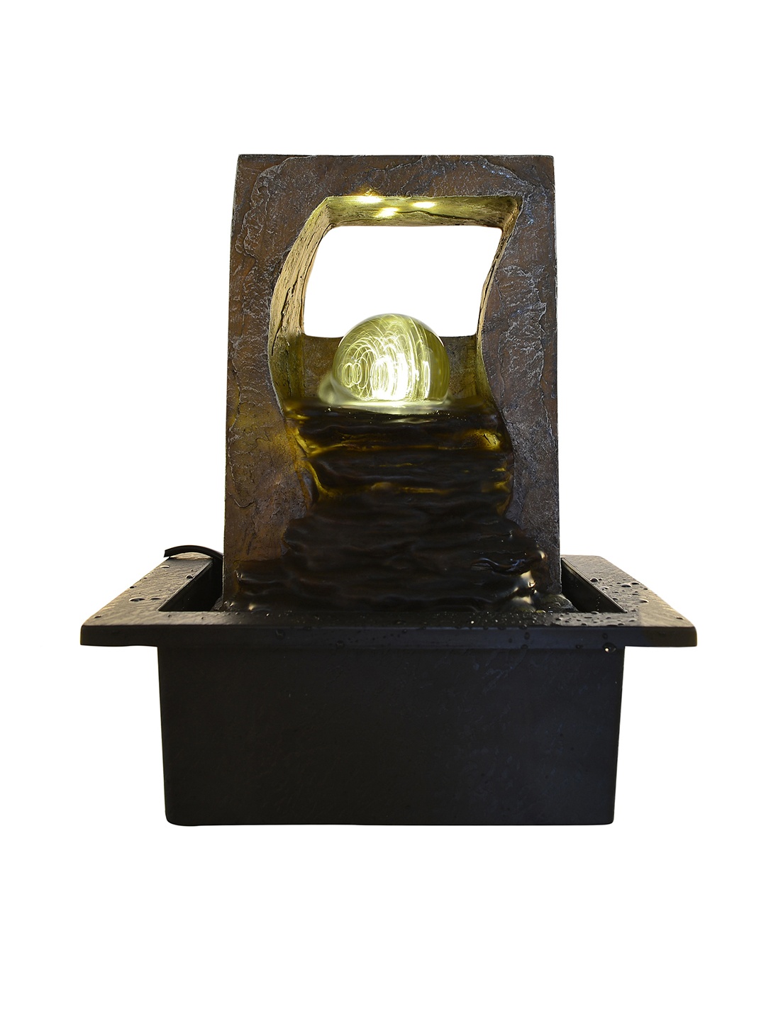 

eCraftIndia Brown & Black Premium Decorative Waterfall Fountain