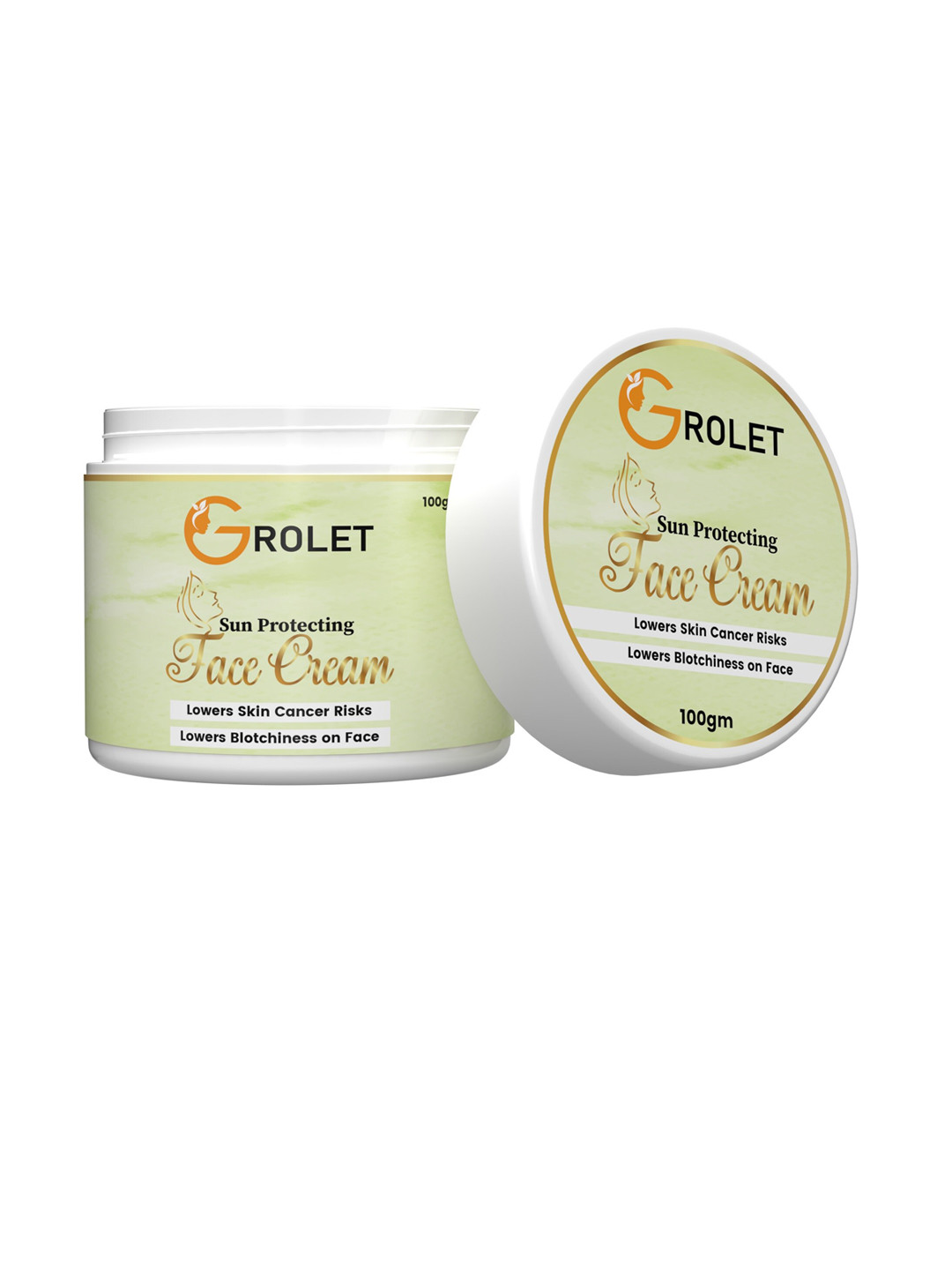 

GROLET Sun Protection SPF 30 Face Cream 100 g, Green