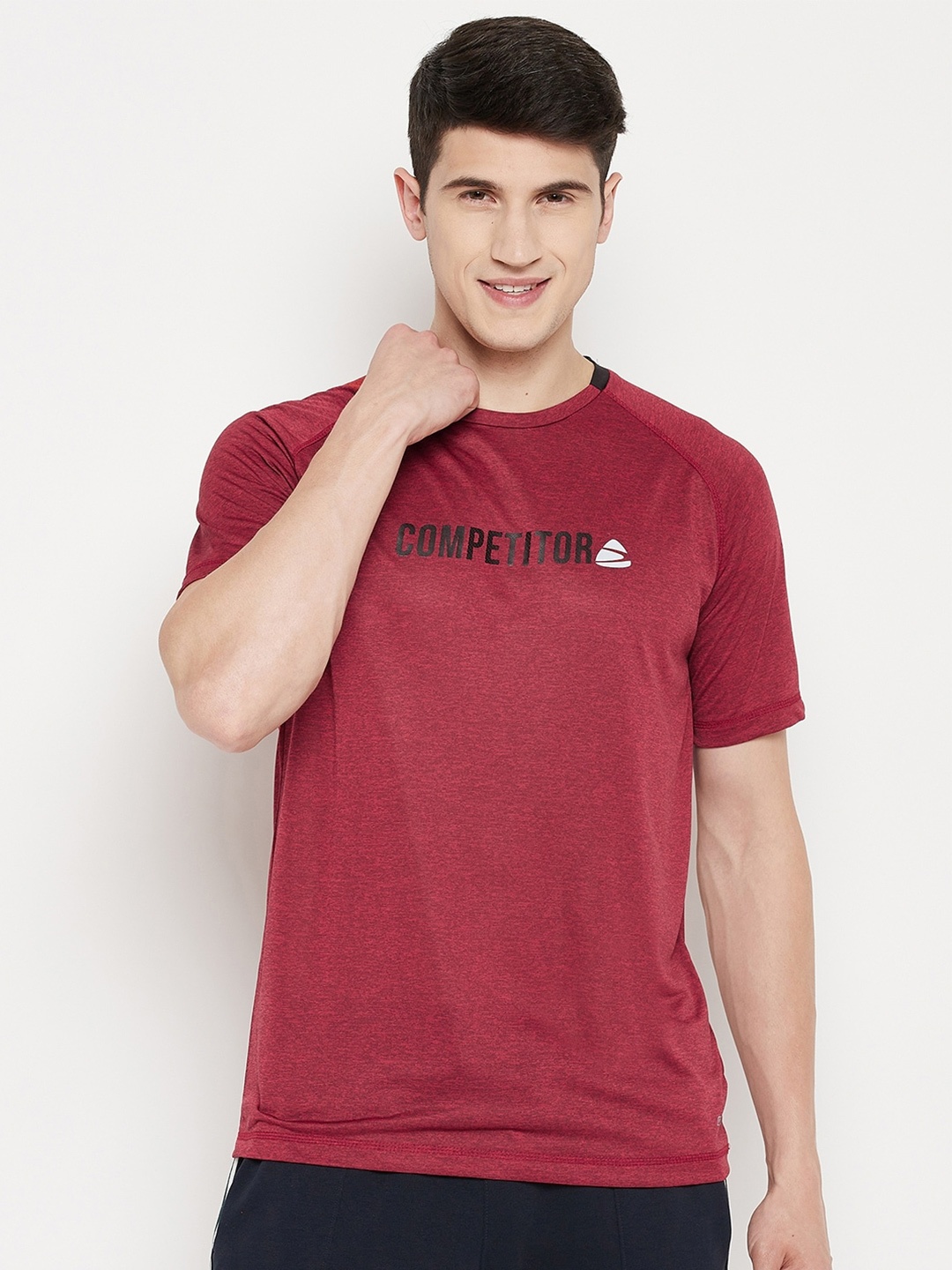 Duke Men Red Typography Printed T-shirt
