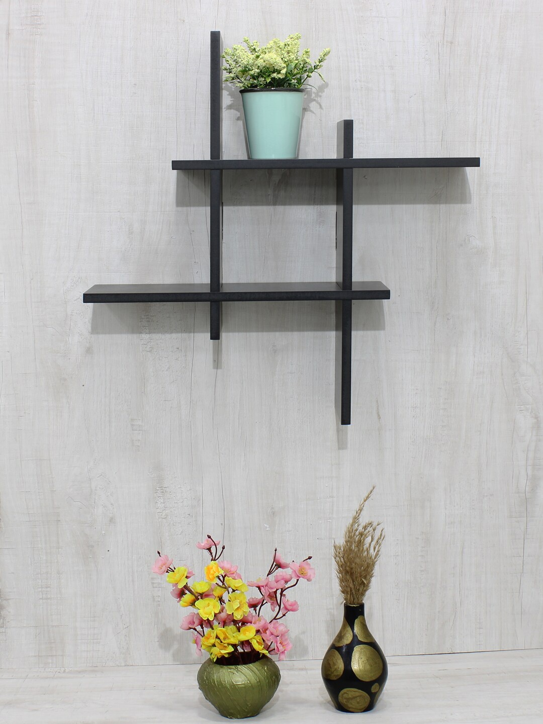 

RANDOM Black MDF Basic Wall Shelf