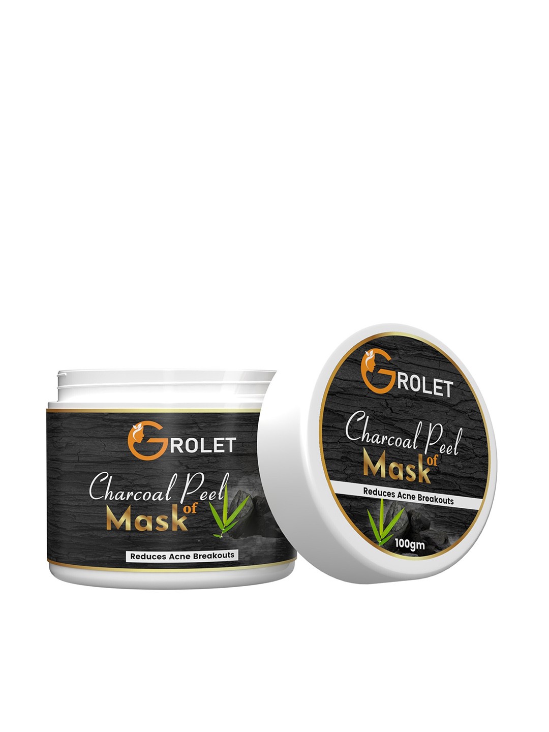 

GROLET Charcol Peel Off Mask 100 g, Black