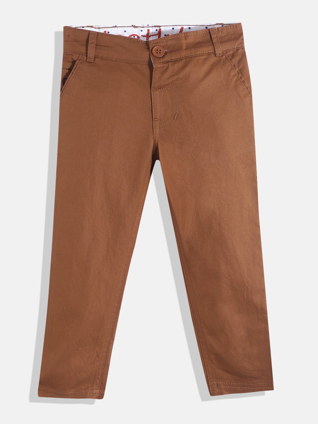 

toothless Boys Brown Regular Fit Pants