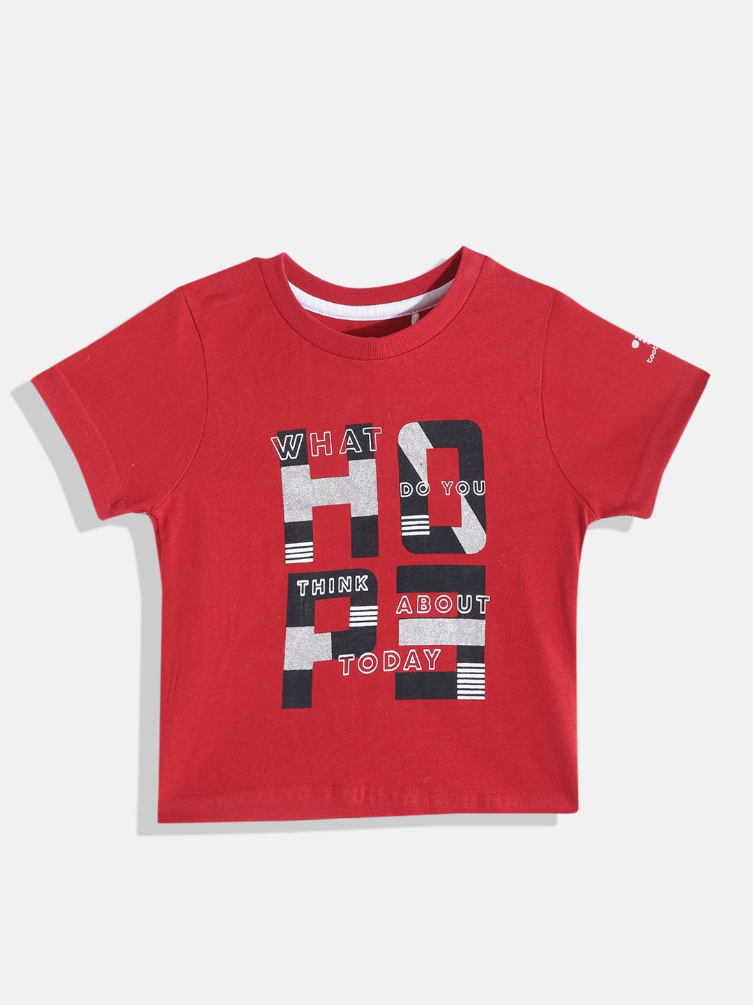 

toothless Kids Boys Red & Black Printed T-Shirt