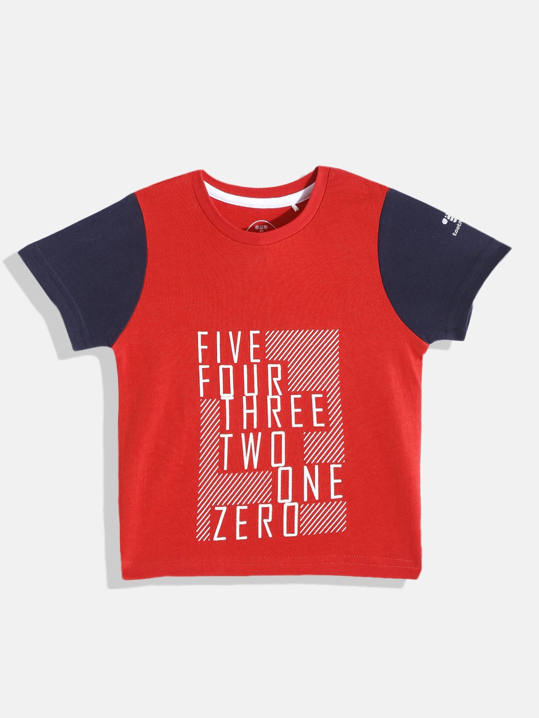 

toothless Kids Boys Red Printed Half Sleeves T-Shirt