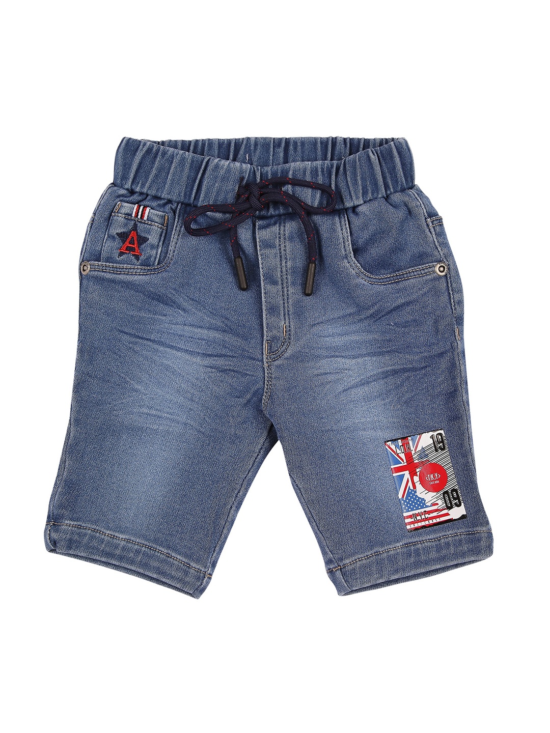 

Actuel Boys Blue Washed Pure Cotton Denim Shorts