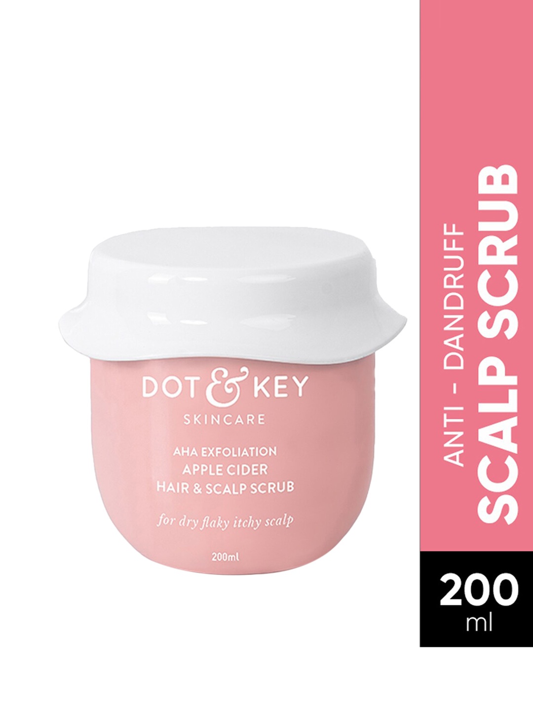 

DOT & KEY Skincare AHA Exfoliation Apple Cider Hair & Scalp Scrub 200 ml, Pink
