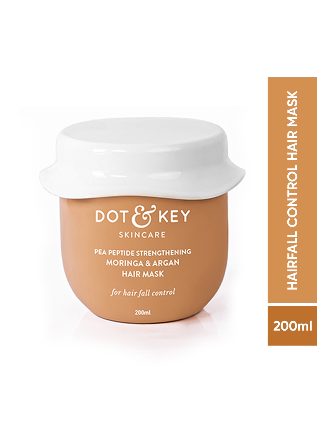 

DOT & KEY Pea Peptide Strengthening Moringa & Argan Hair Mask - 200 ml, Peach