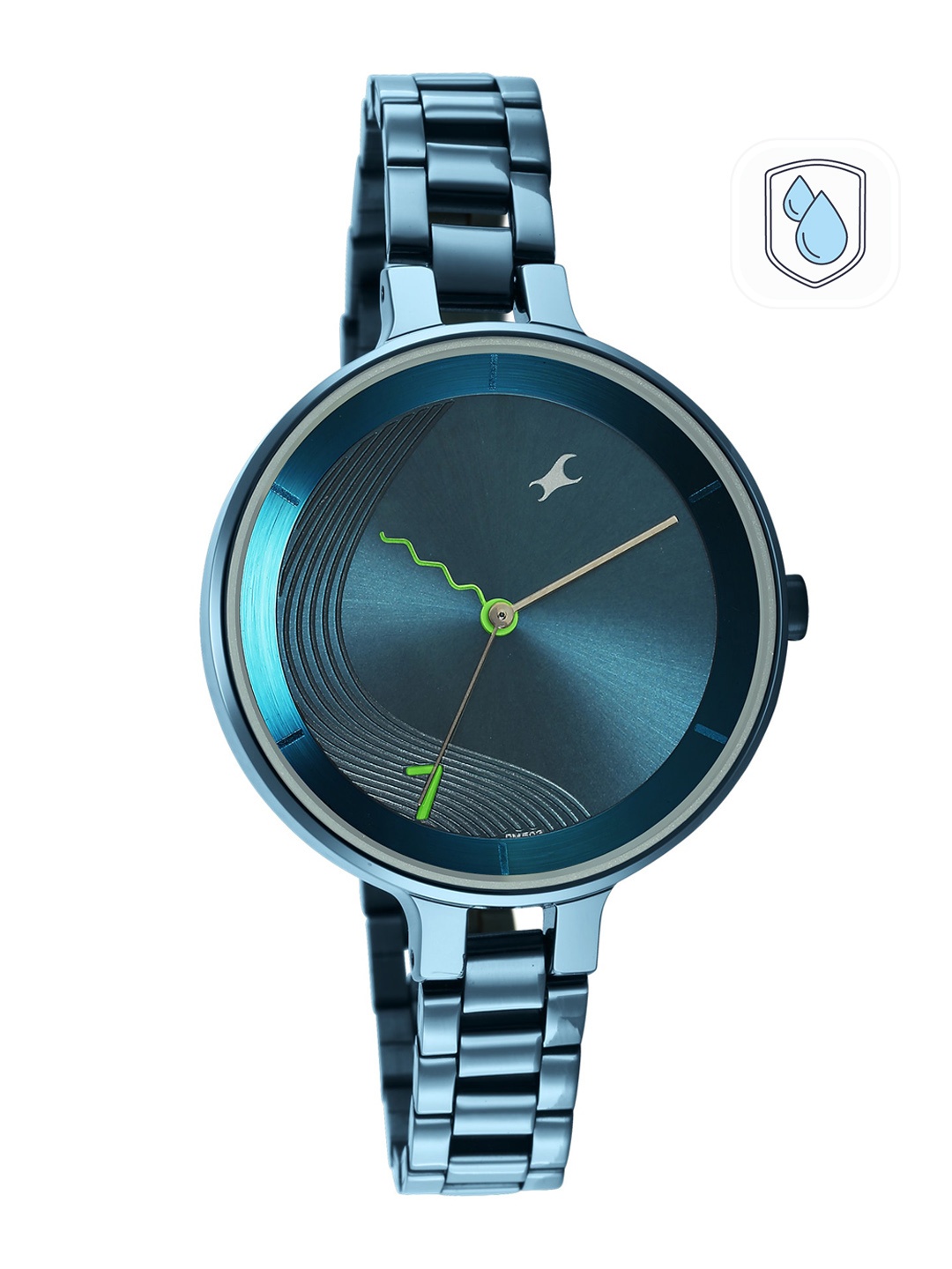 

Fastrack Women Blue Brass Dial Bracelet Style Straps Analogue Watch