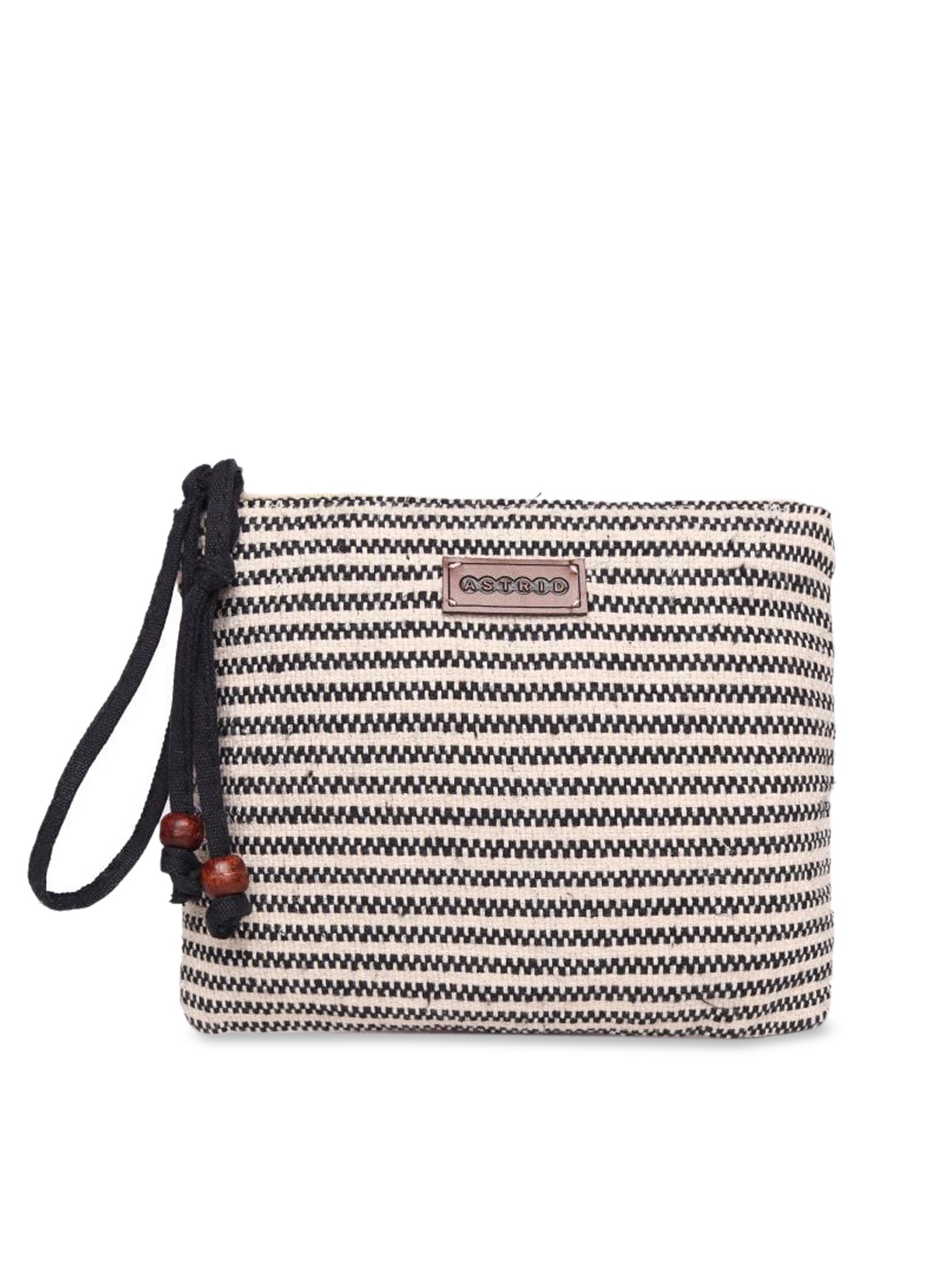 

ASTRID Black & White Striped Makeup Organizer