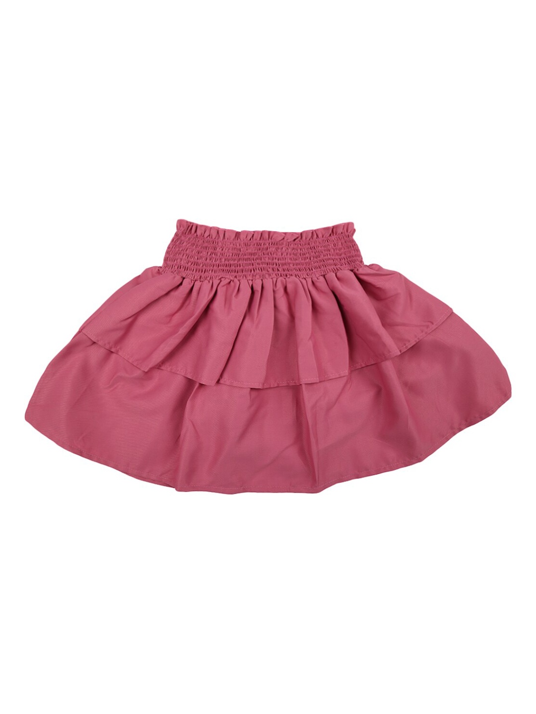 

V-Mart Girls Pink Solid Flared Knee-Length Skirt