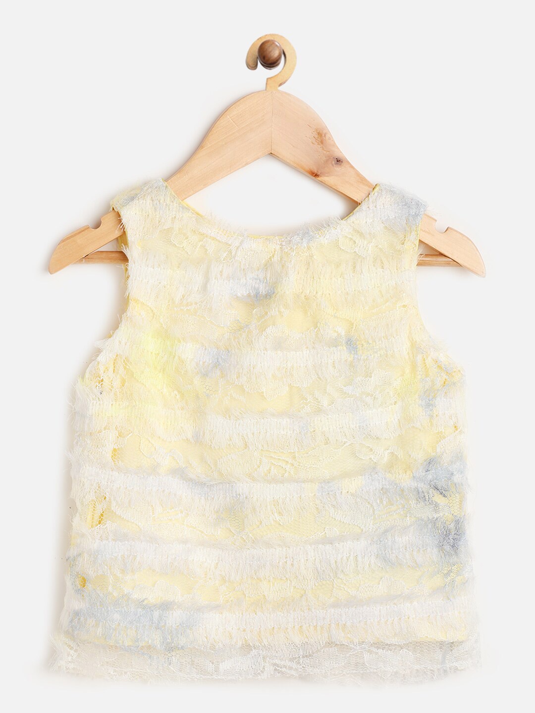 

One Friday Girls Yellow & White Top