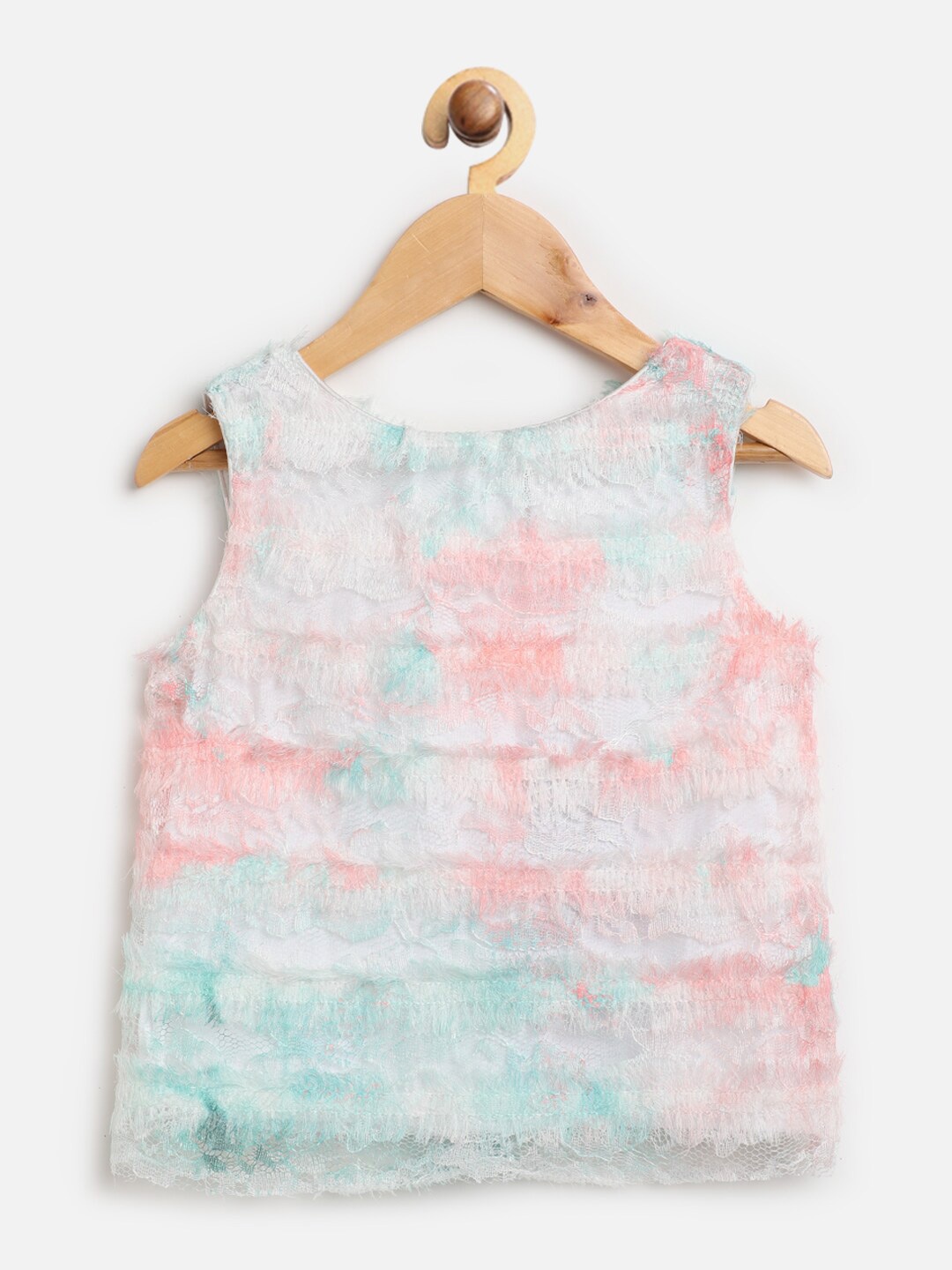 

One Friday Girls Pink & Sea Green Top