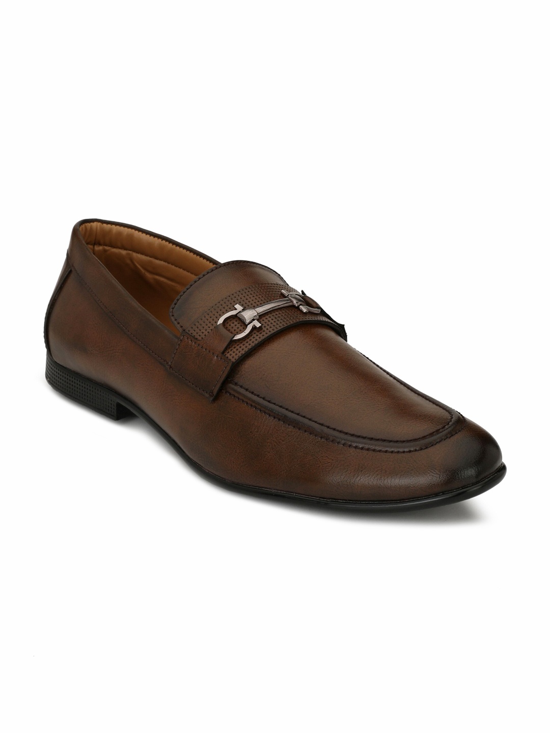 

Ferraiolo Men Brown Solid Formal Oxford