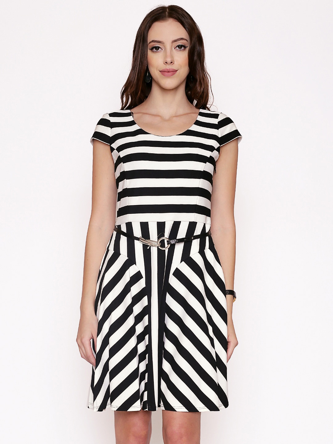 

250 DESIGNS Multicoloured Striped Dress, Multi