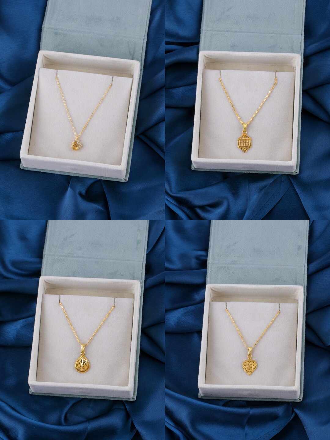 

Brandsoon Set of 4 Brass Gold-Plated Chains