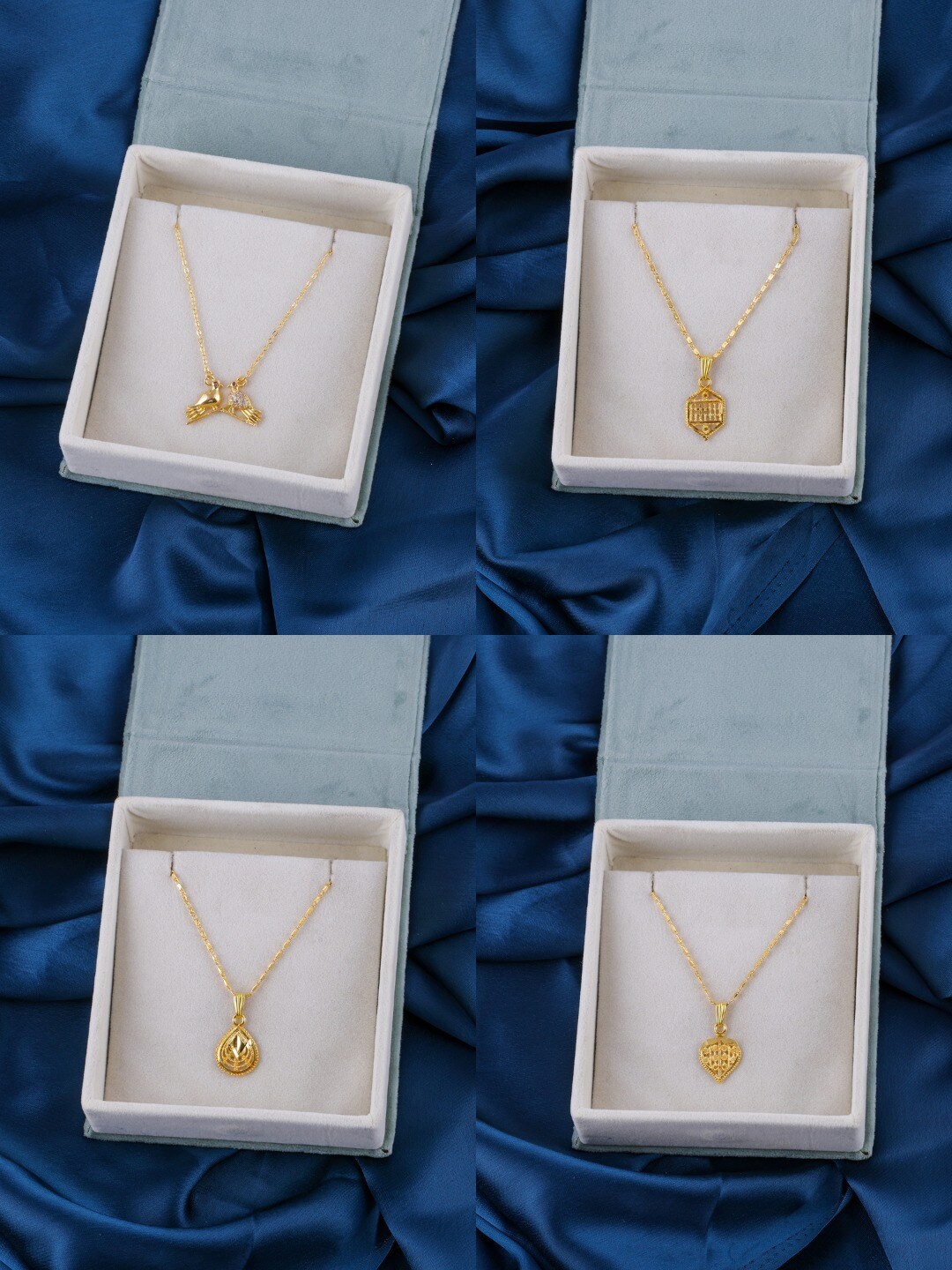 Brandsoon Set of 4 Brass Gold-Plated Chains
