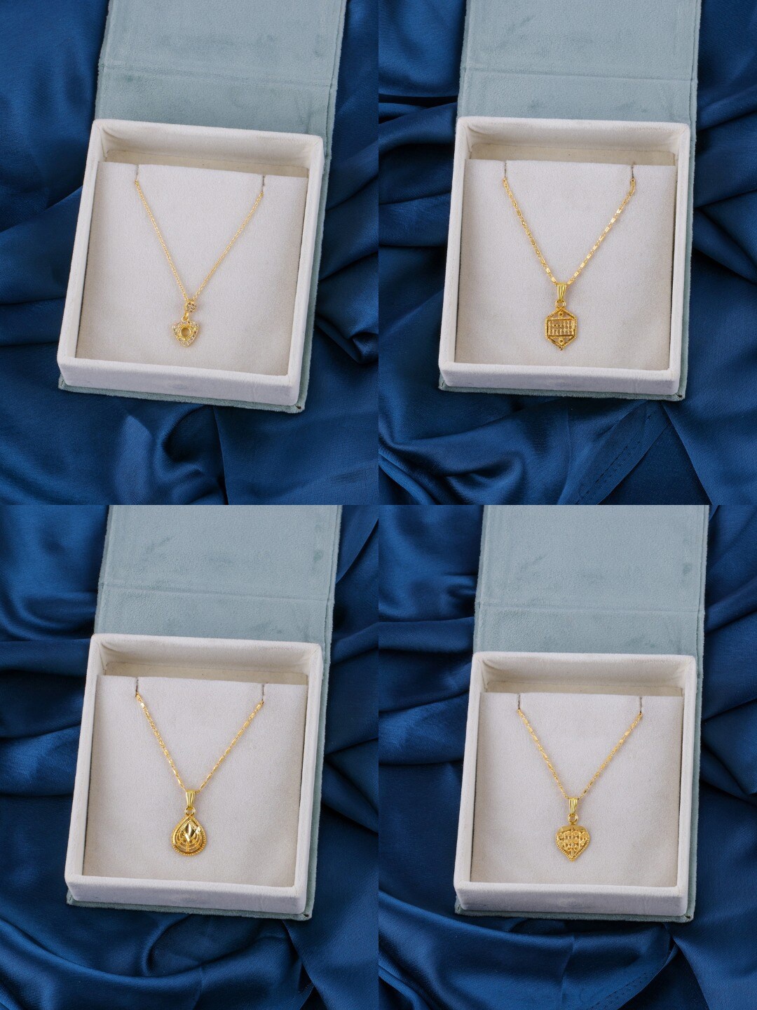 

Brandsoon Set Of 4 Gold-Plated Brass Feather Chains
