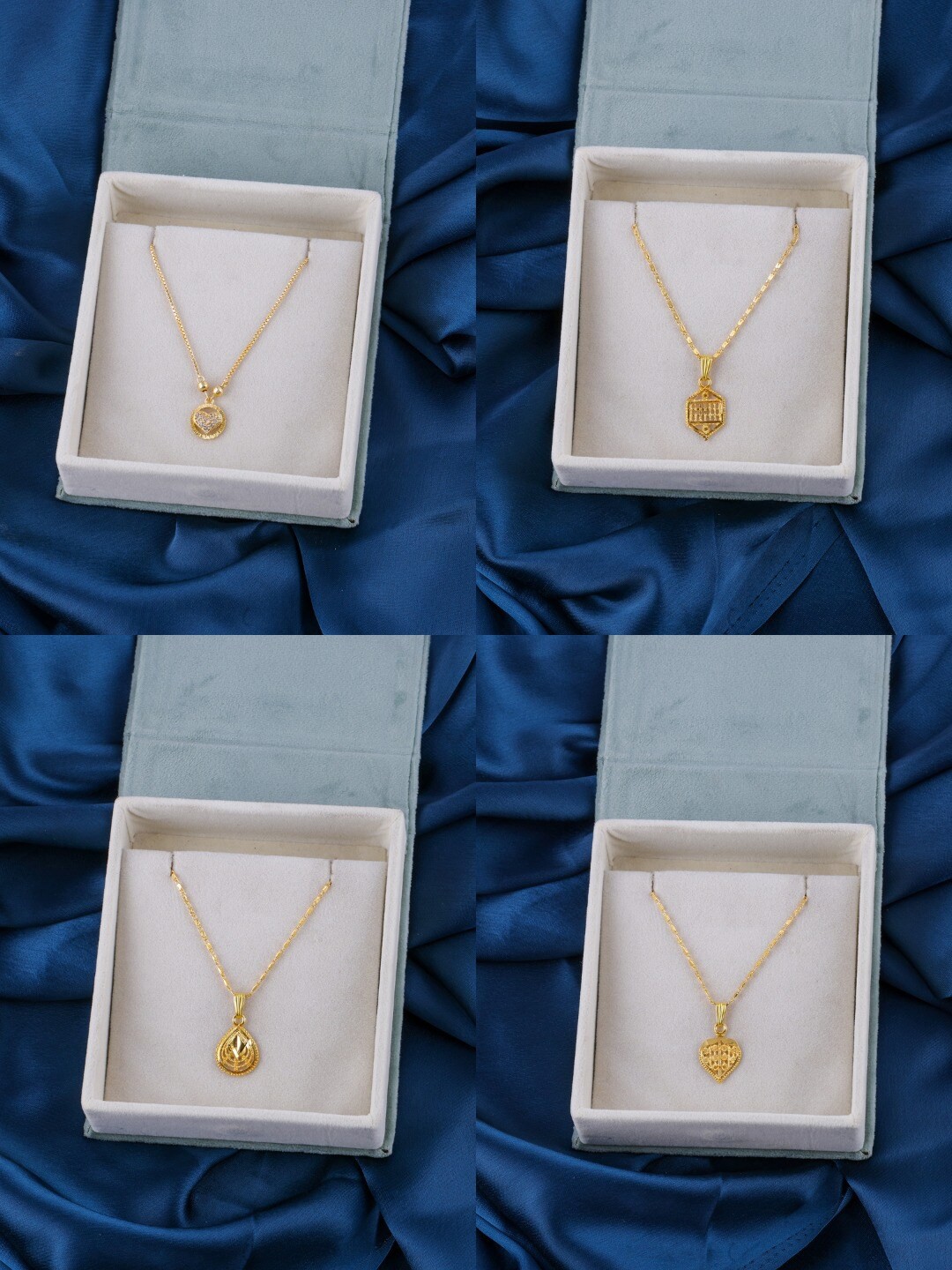 

Brandsoon Set Of 4 Gold-Plated Brass Feather Chains