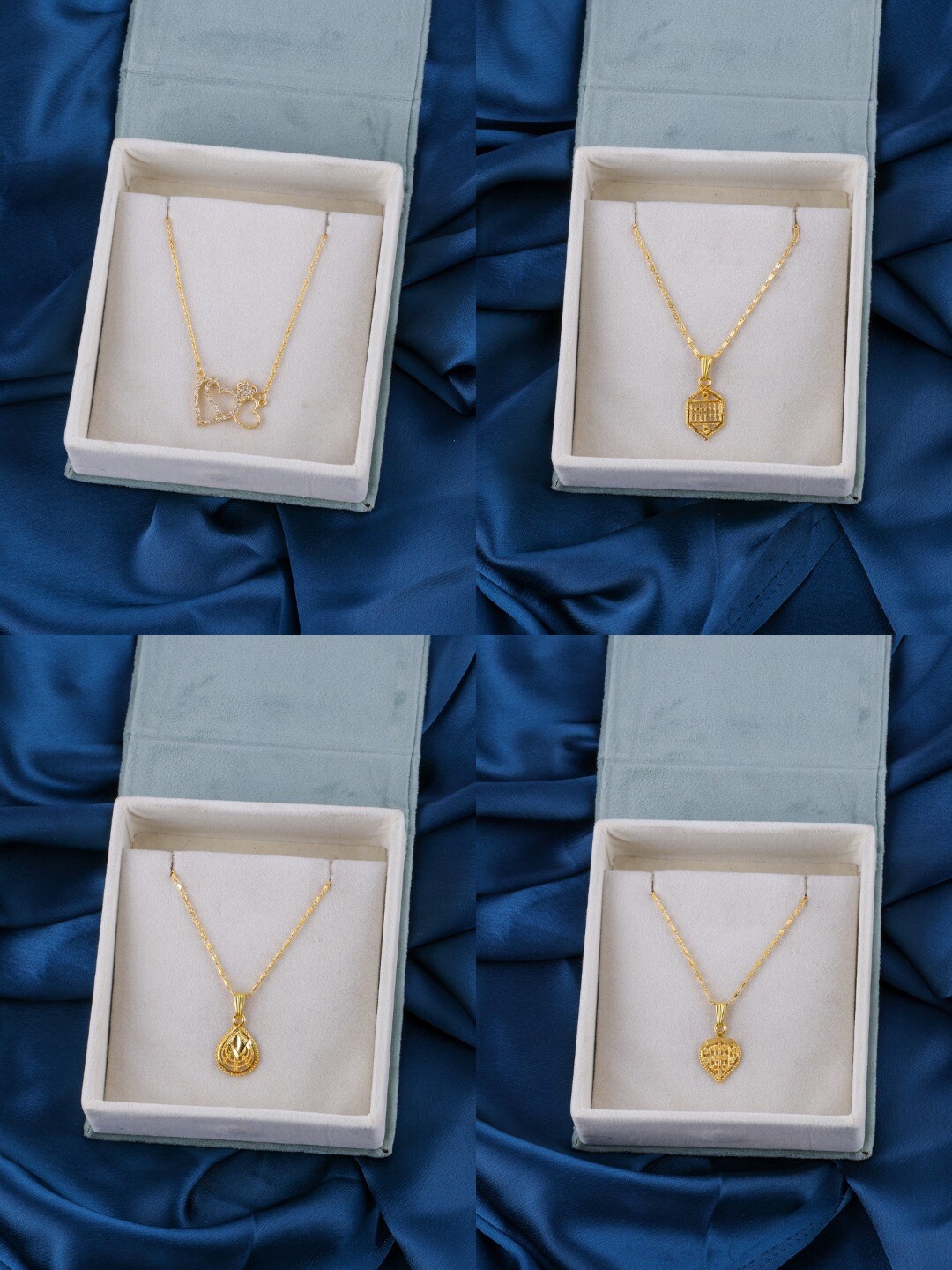 

Brandsoon Set Of 4 Gold-Plated Brass Feather Chains
