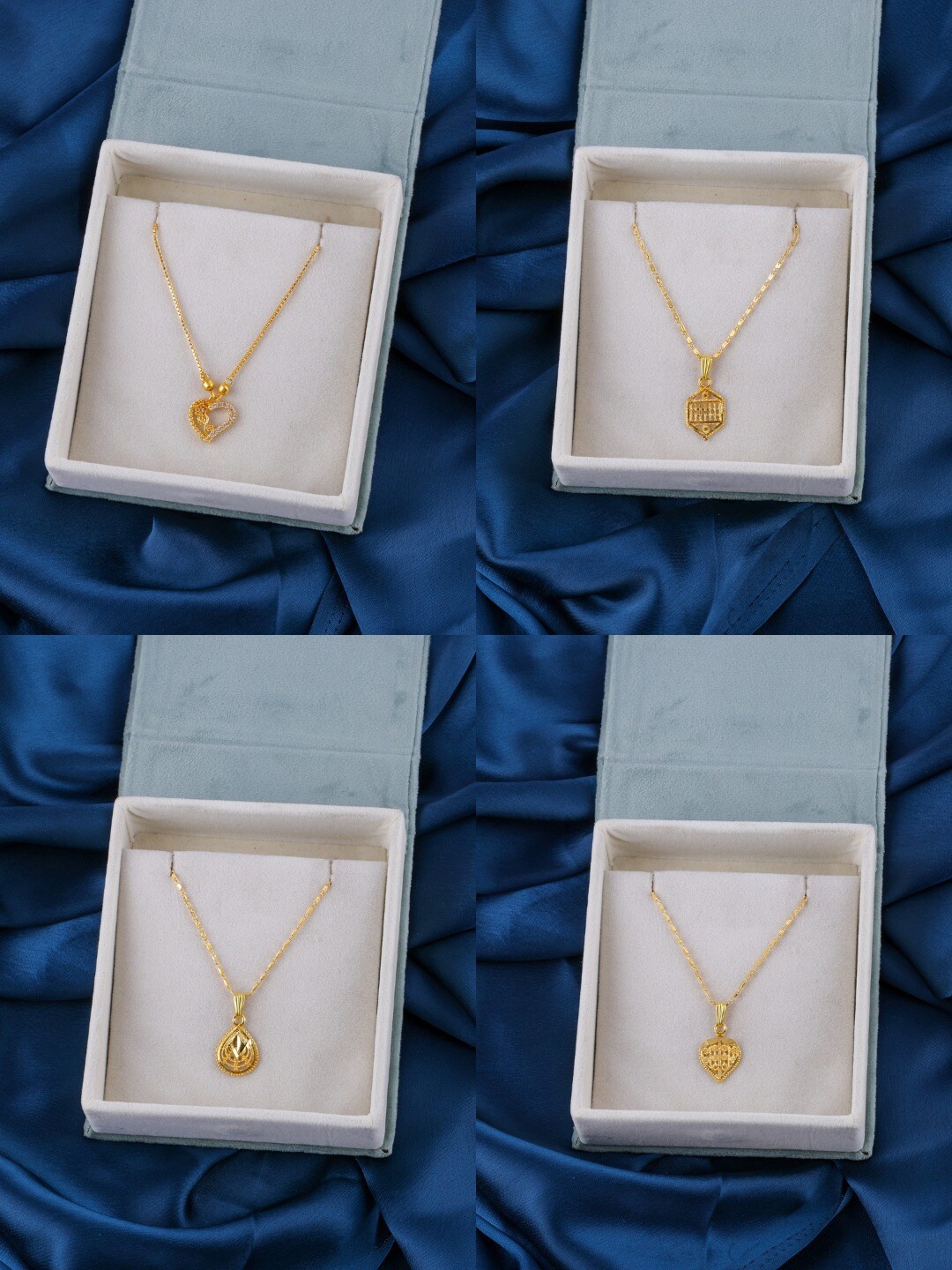 Brandsoon Set of 4 Brass Gold-Plated Chains