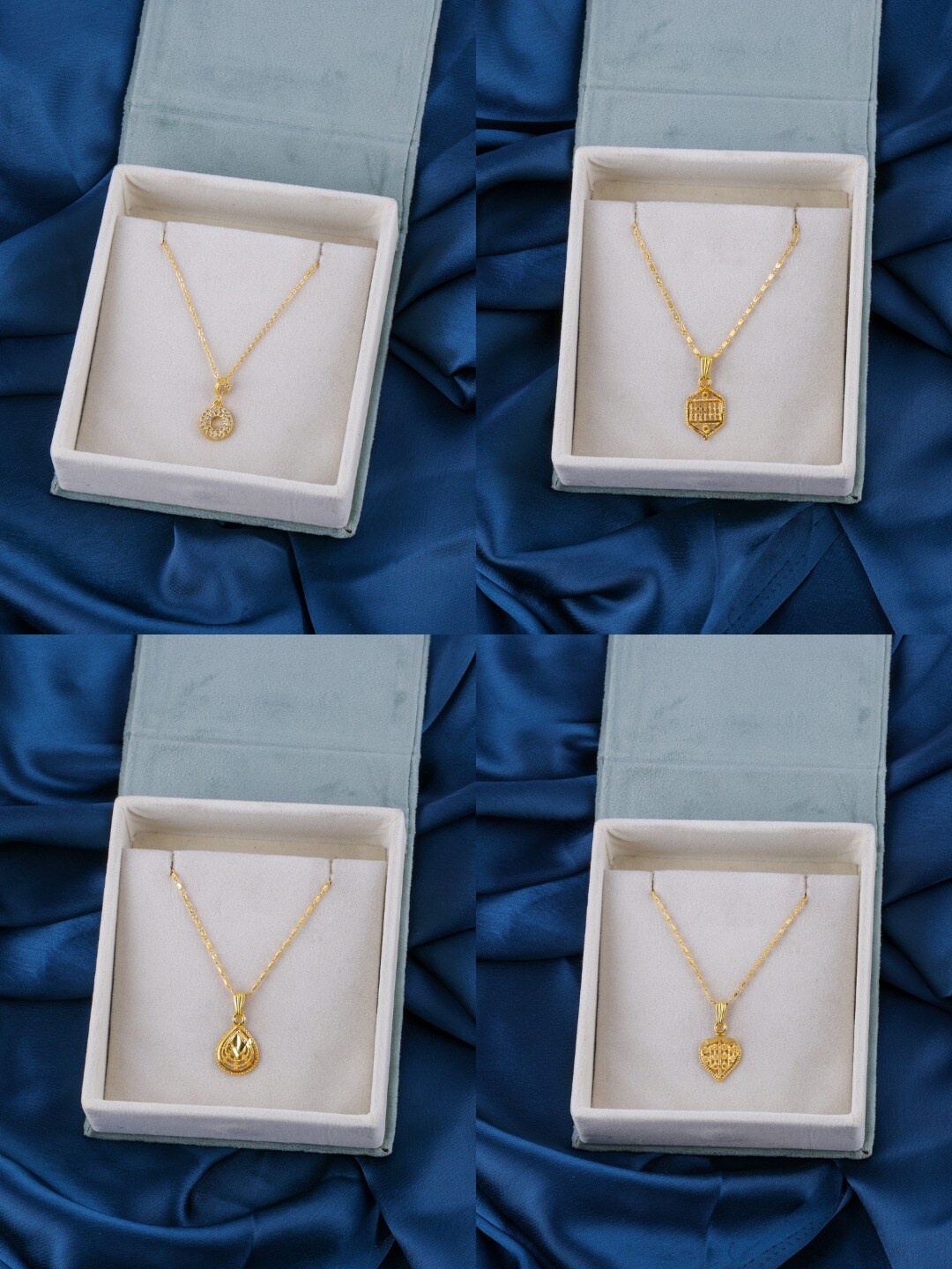 

Brandsoon Set Of 4 Gold-Plated Brass Feather Chains