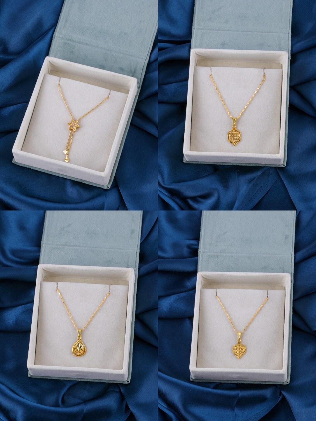

Brandsoon Set of 4 Brass Gold-Plated Chains