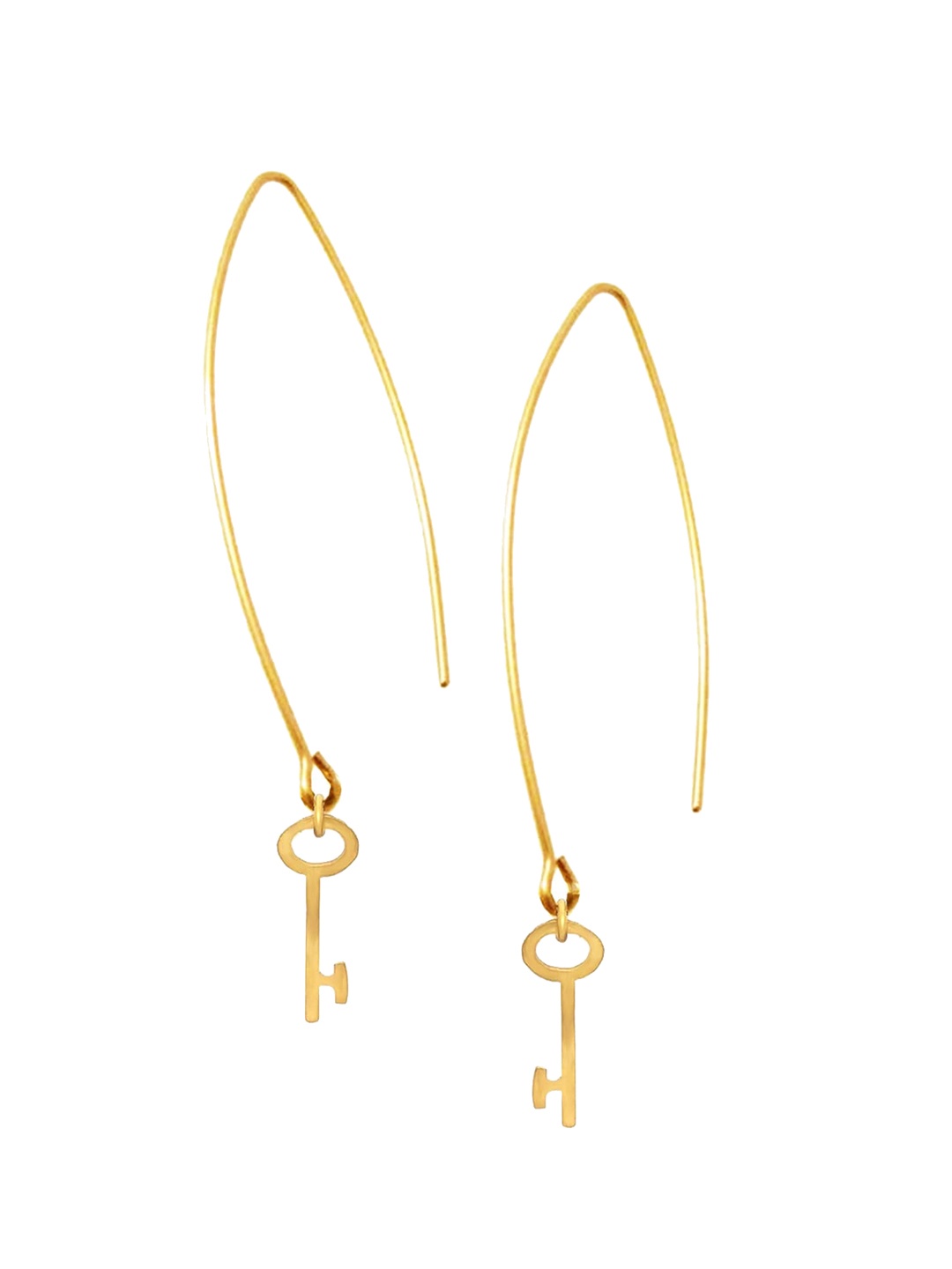 

Goldnera Gold-Toned Contemporary Hoop Earrings