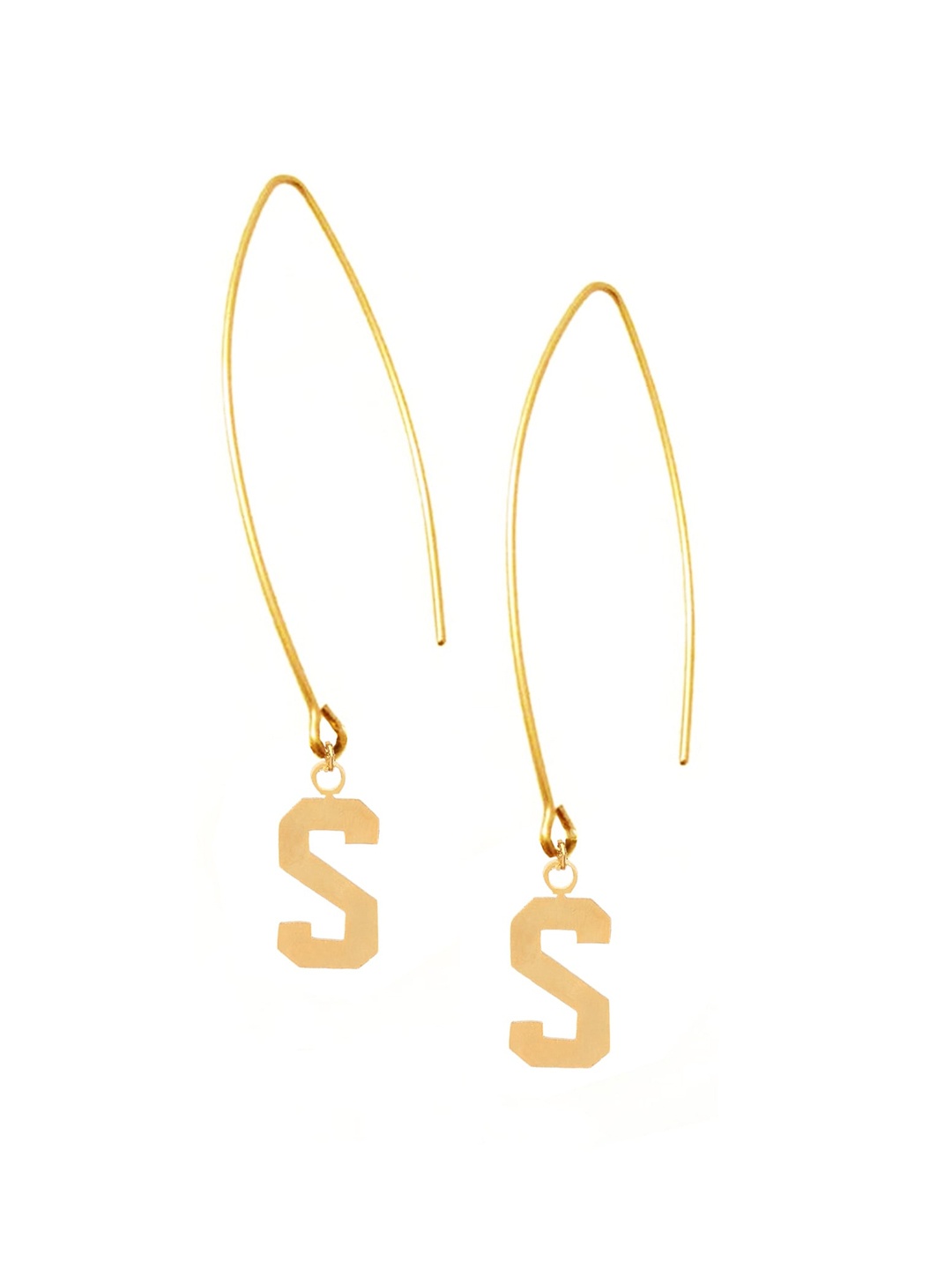 

Goldnera Gold-Toned Contemporary Hoop Earrings