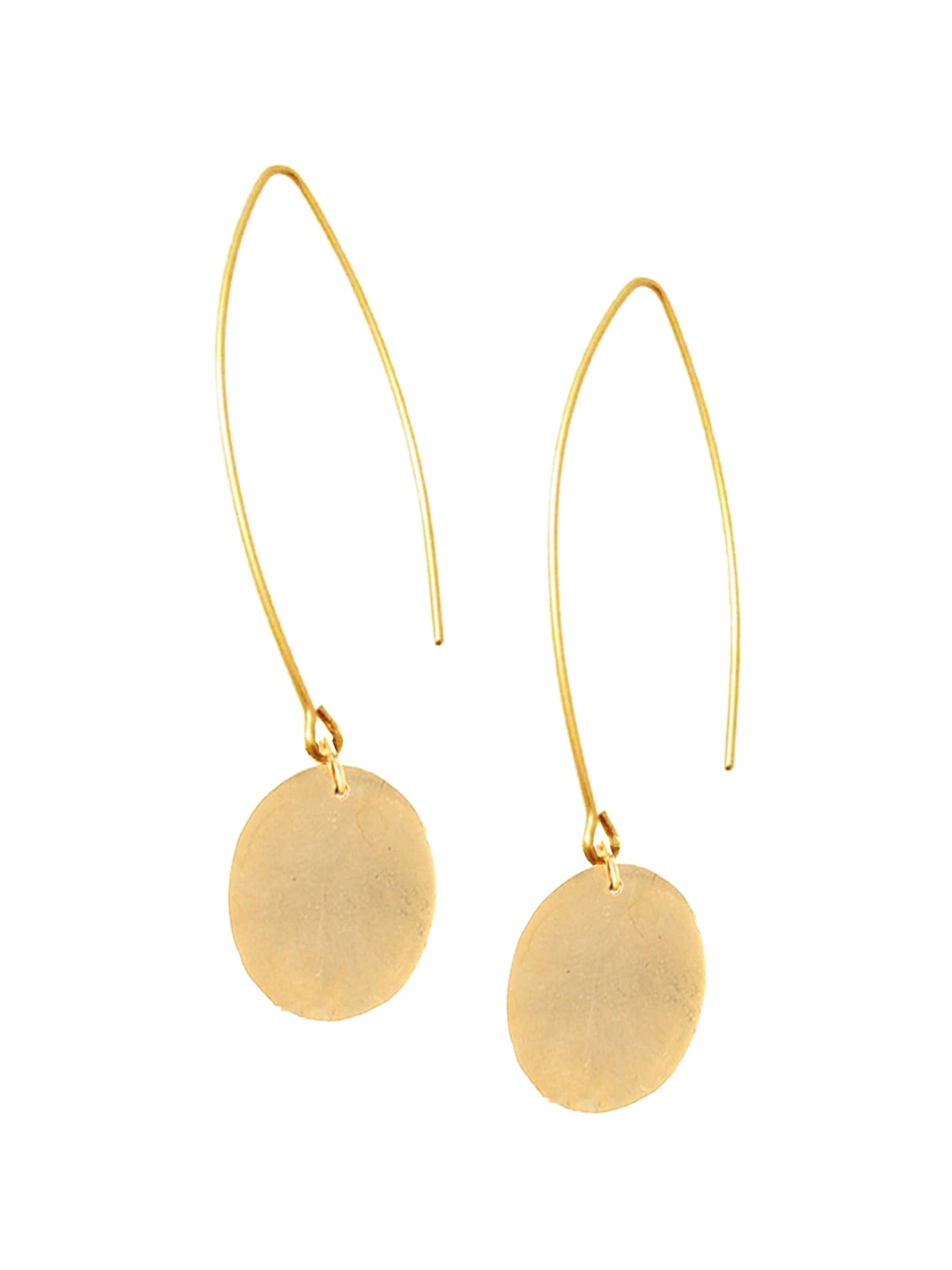 

Goldnera Gold-Toned Contemporary Drop Earrings