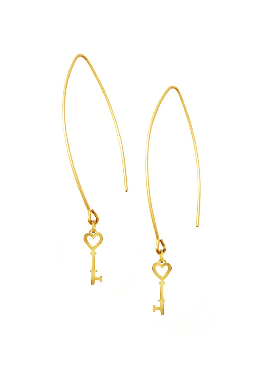 

Goldnera Gold-Toned Contemporary Hoop Earrings
