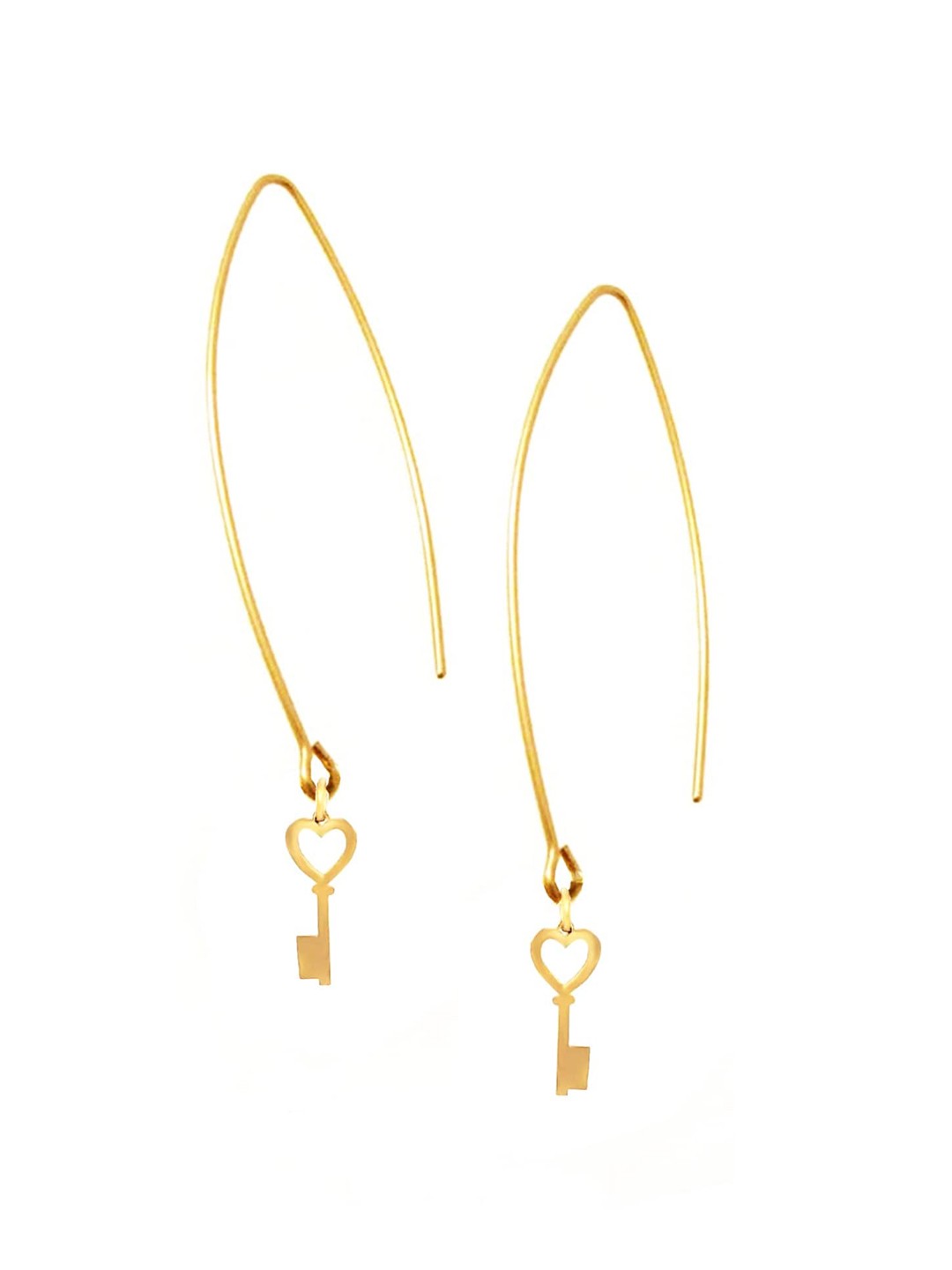 

Goldnera Gold-Toned Contemporary Hoop Earrings