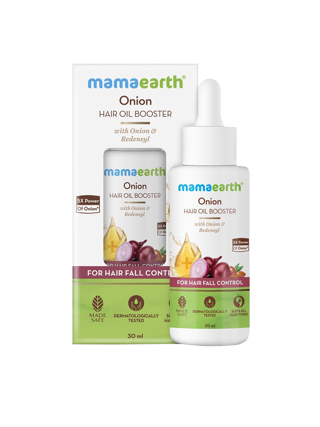 

Mamaearth Onion Hair Oil Booster with Onion and Redensyl - 30 ml, White