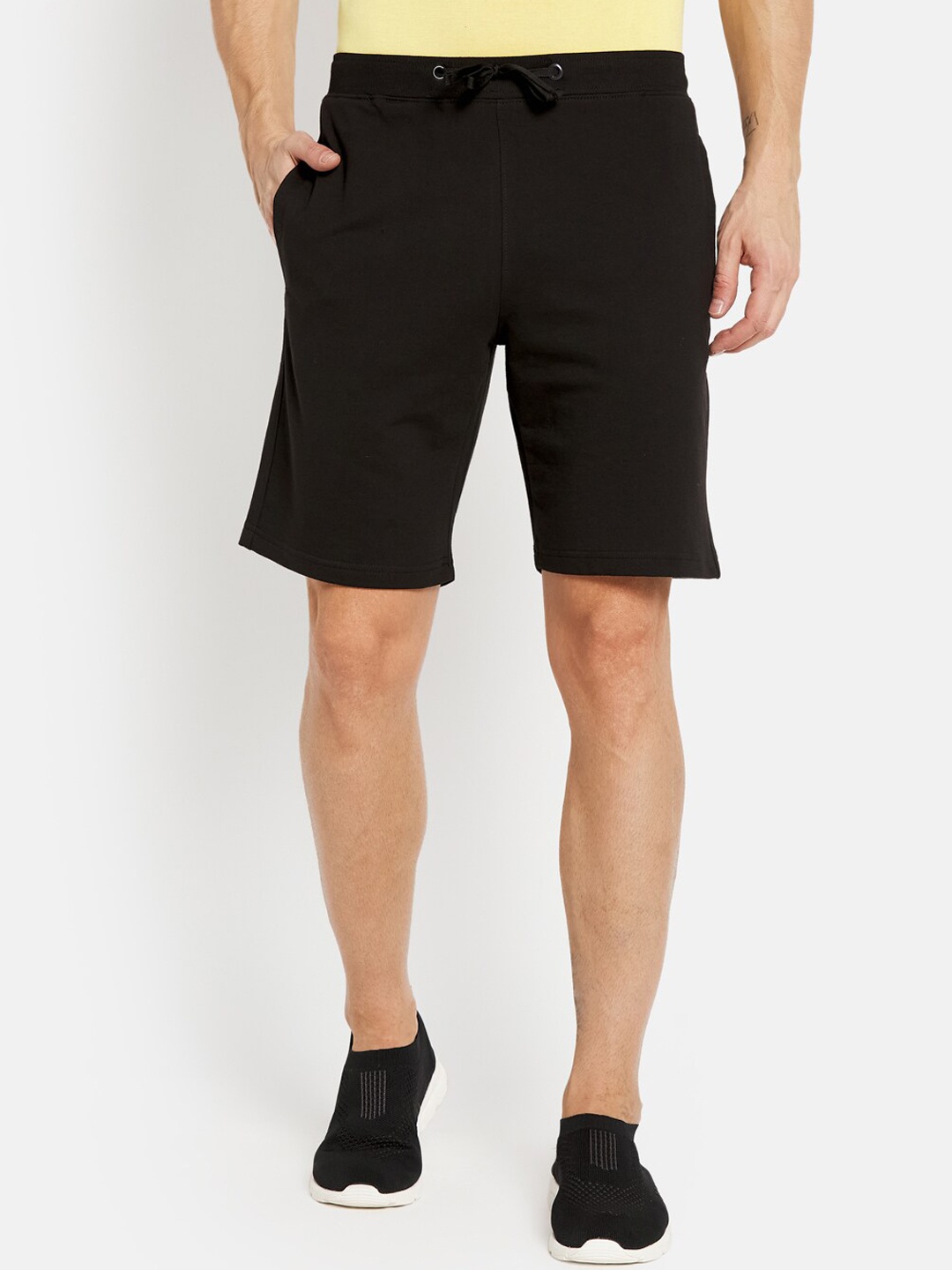 

Octave Men Black Solid Shorts