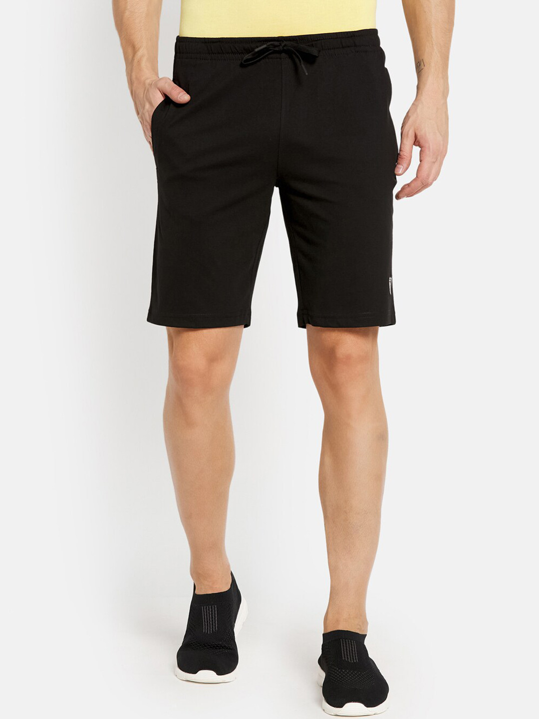 

Octave Men Black Cotton Shorts