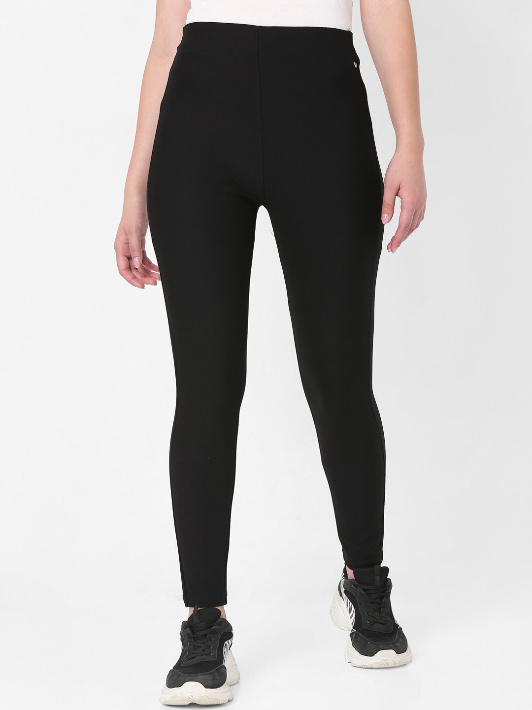 

SPYKAR Women Black Solid Track Pants