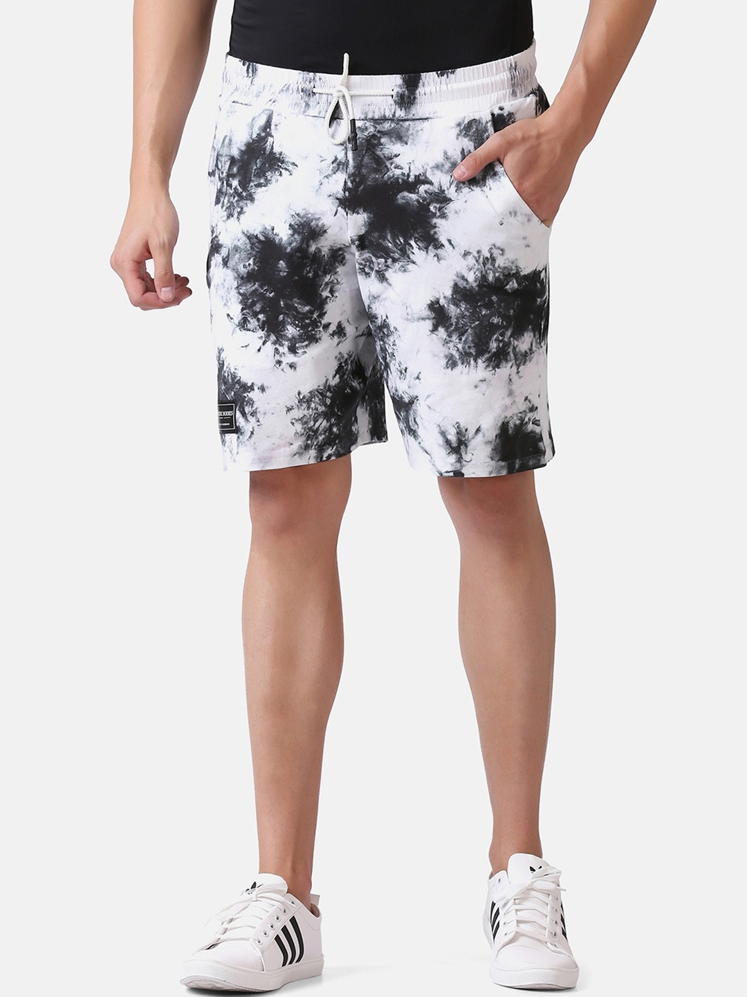 

Aesthetic Bodies Men White Printed Training or Gym Shorts