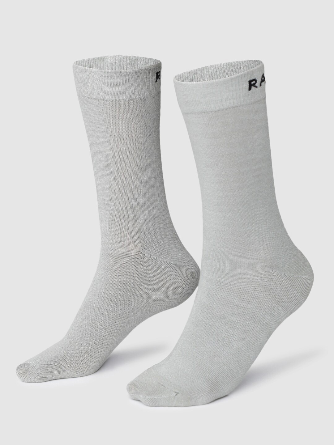 

RARE RABBIT Men Grey Solid Above Ankle-Length Socks