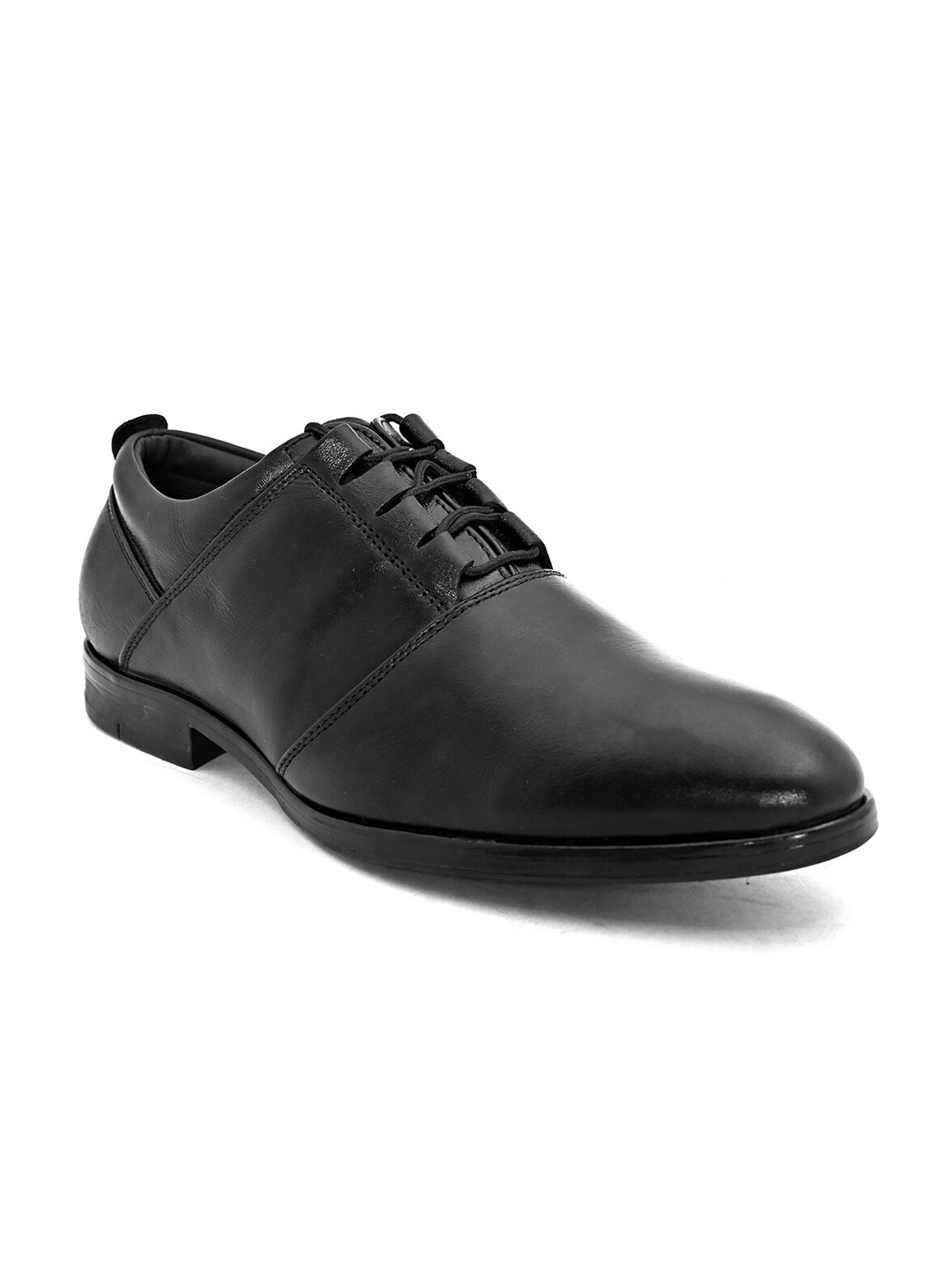 

Fashion Victim Men Black Solid Leather Formal Oxfords