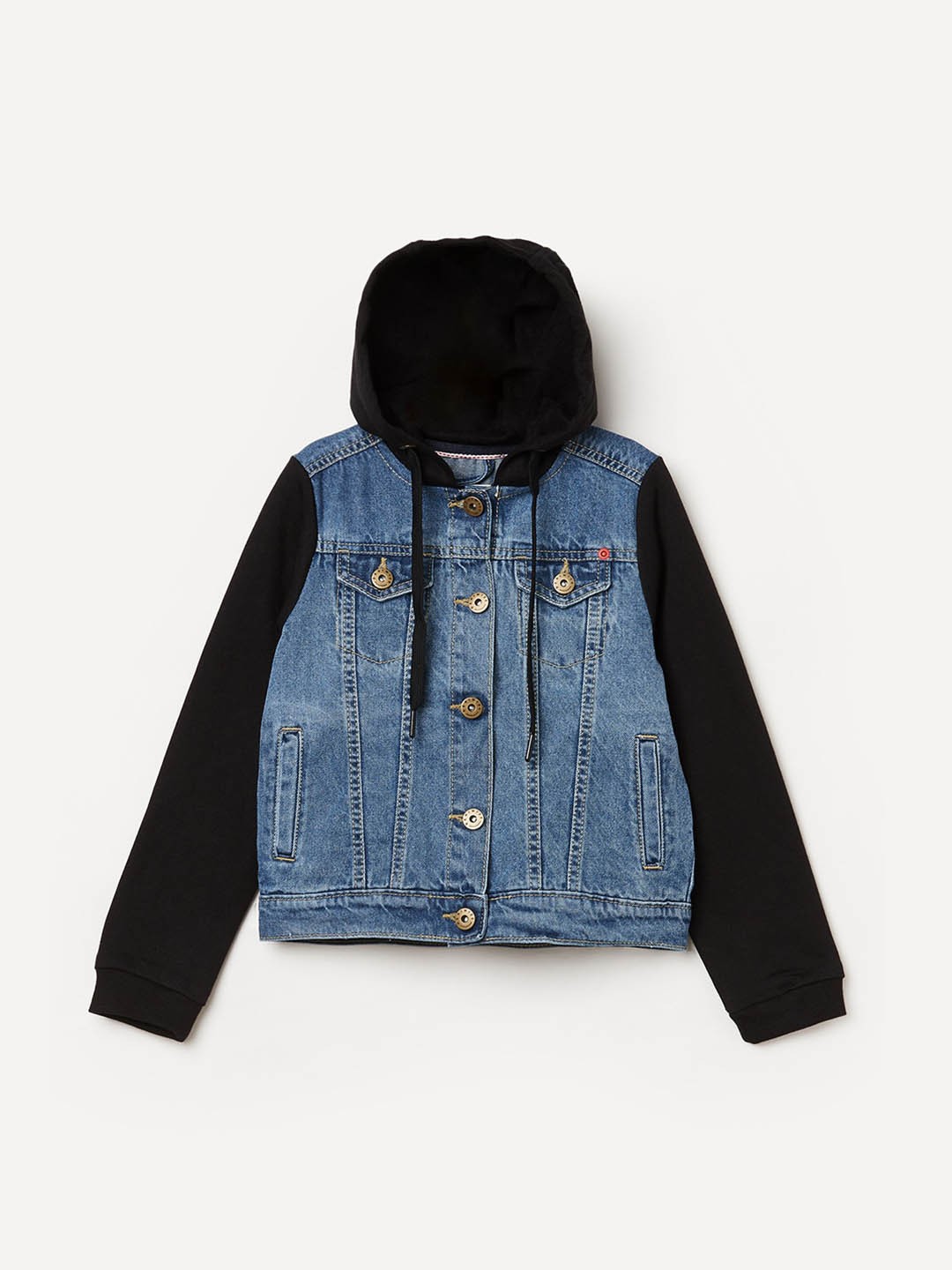 

Fame Forever by Lifestyle Girls Blue Hooded Denim Jacket