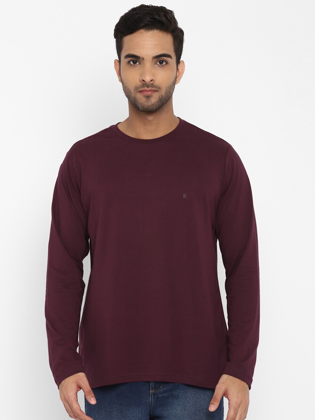 

Turtle Men Purple Pure Cotton Regular Fit T-shirt
