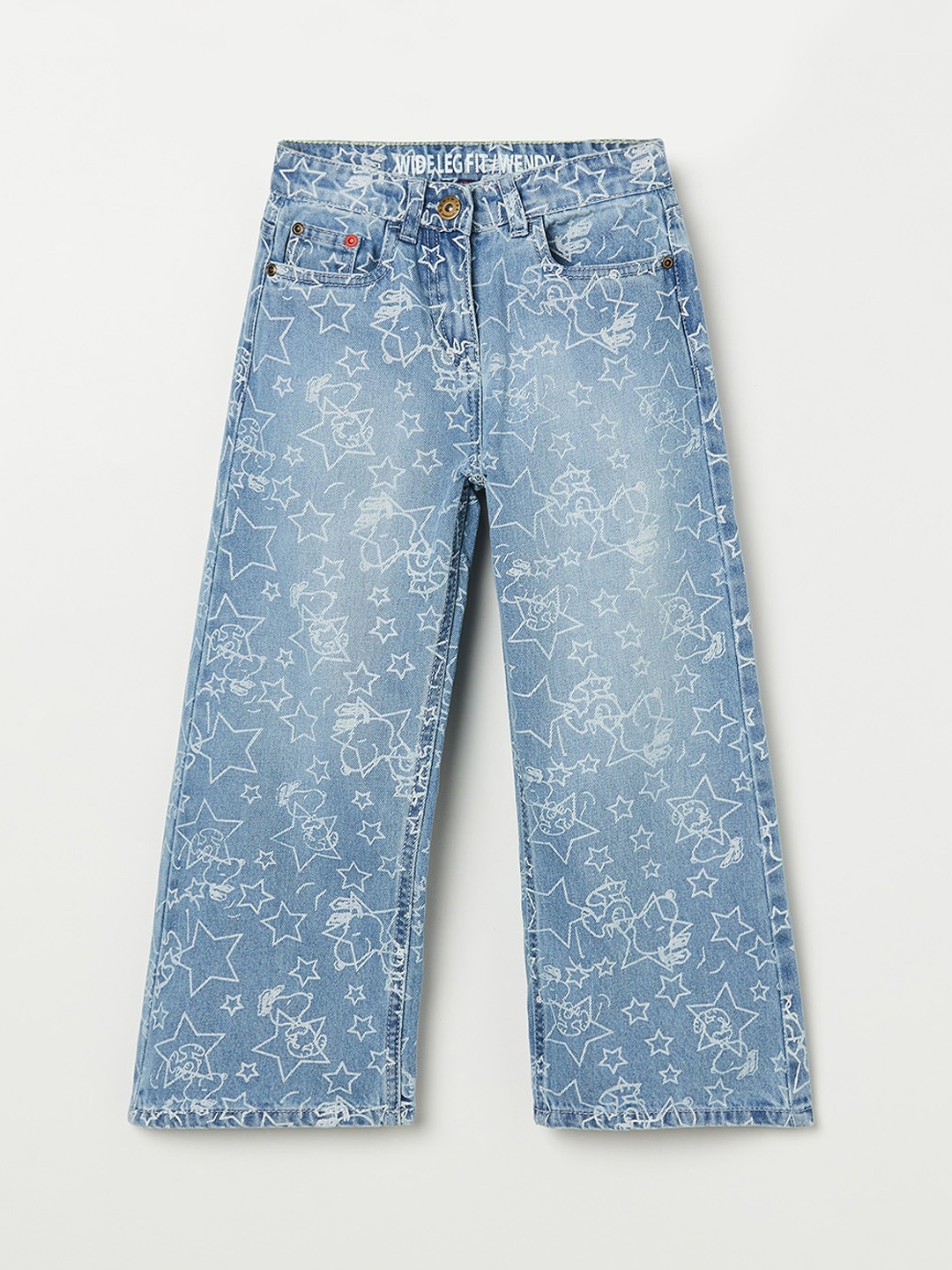 

Fame Forever by Lifestyle Girls Blue Heavy Fade Printed Jeans
