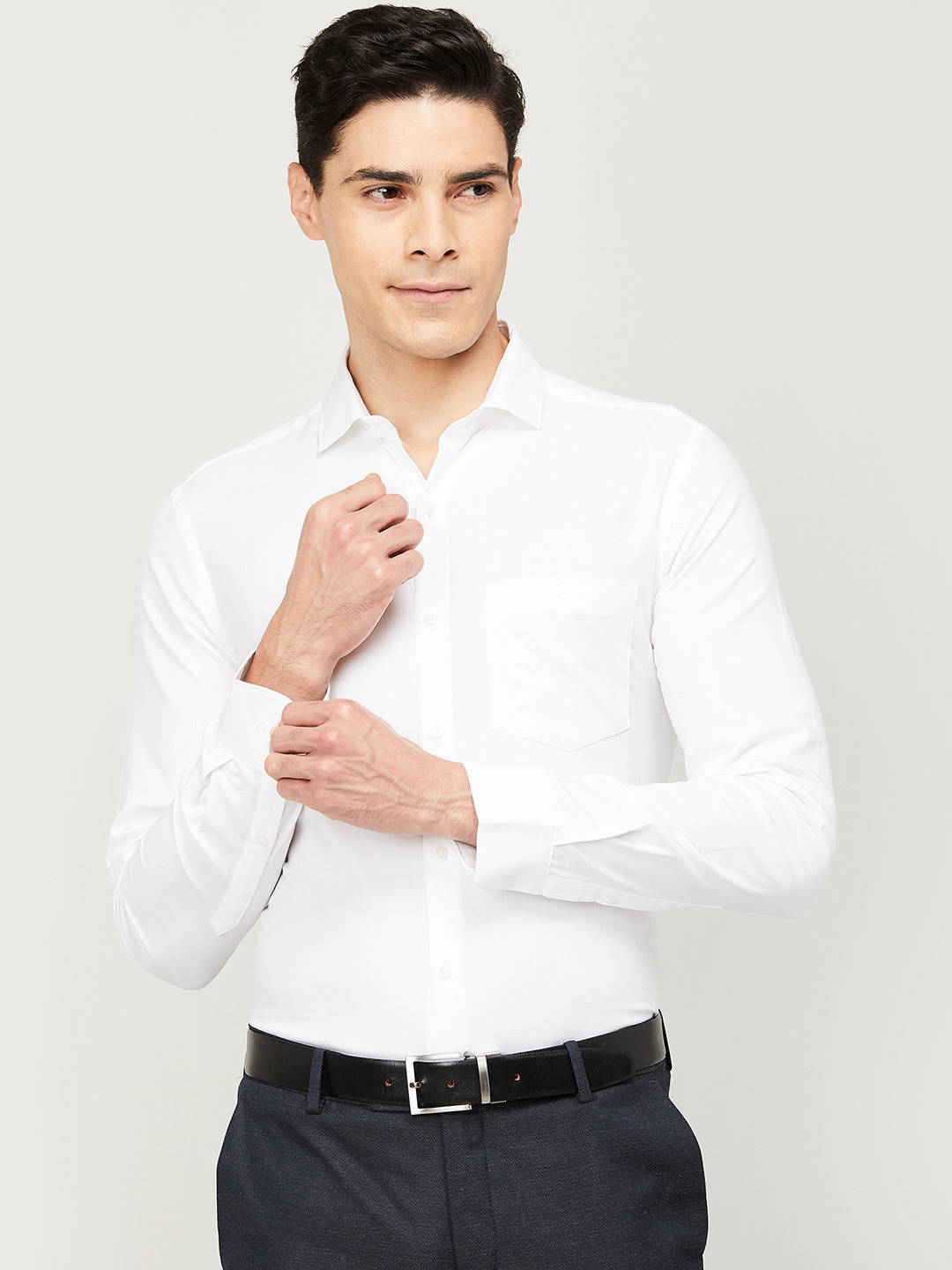 

CODE by Lifestyle Men White Slim Fit Formal Shirt