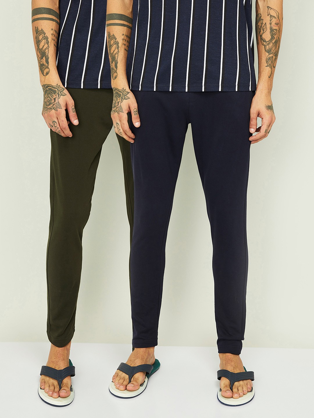 

Fame Forever by Lifestyle Men Cotton Track Pants, Navy blue