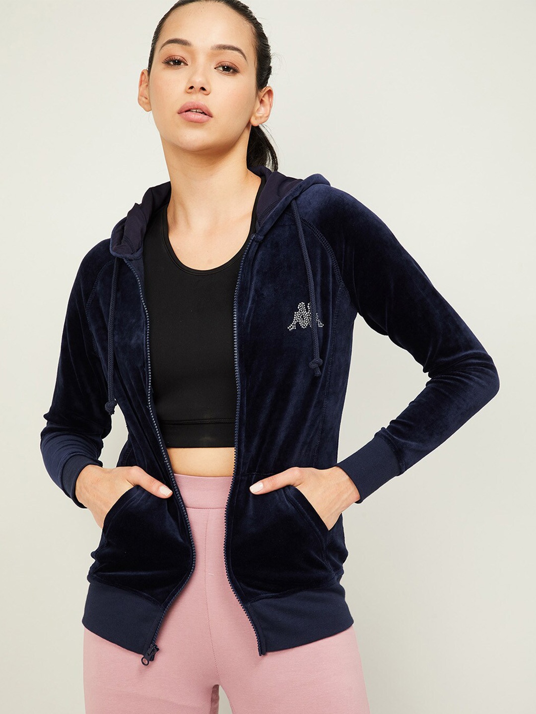 

Kappa Navy Blue Hooded Sweatshirt