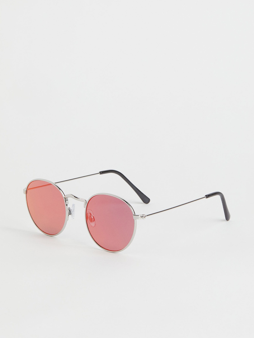 

H&M Men Red Lens Full Rim Round Sunglasses